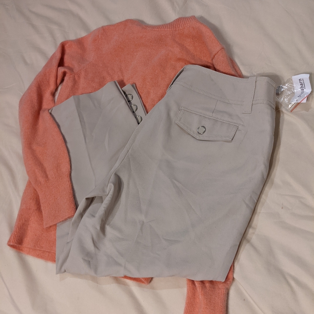 Dress Barn Khaki Crops, Size 8p
